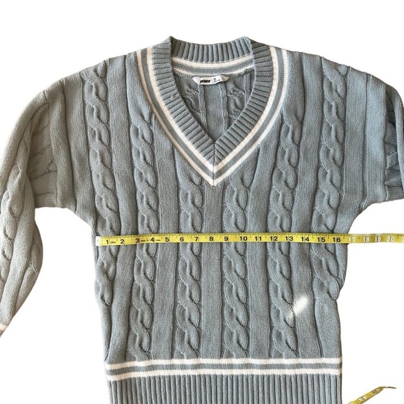 Prince Tennis Core Varsity Sweater Blue Gray โ Size Small - Picture 4 of 9